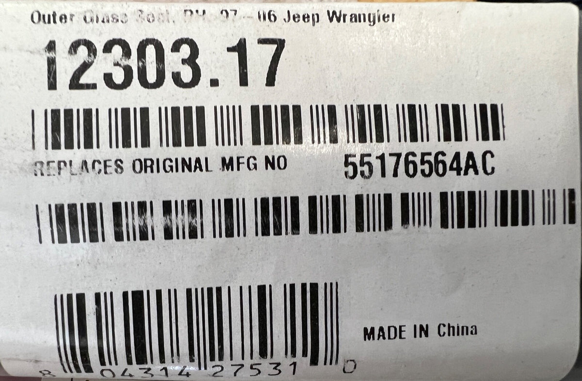 Omix 12303.17 Door Glass Seal Fits 1997-2006 Wrangler (TJ)2