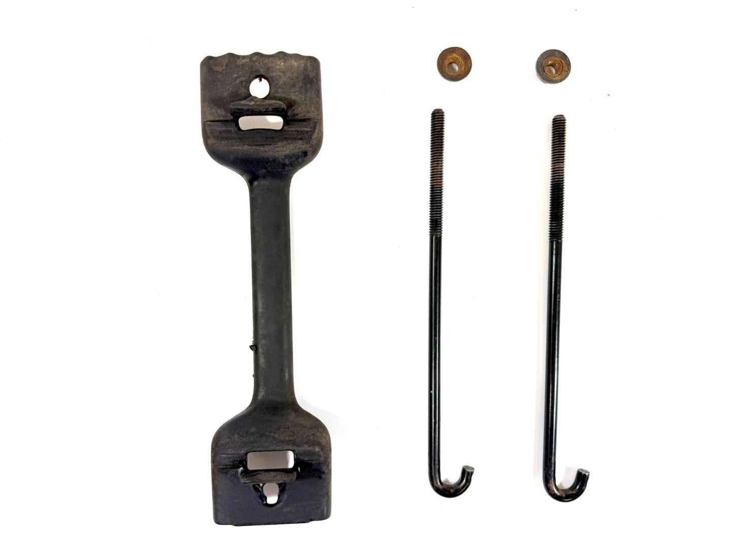 Jeep Wrangler TJ 1997-2006 OEM Battery Tray Hold Down Bar Clamp Bolts Bracket2