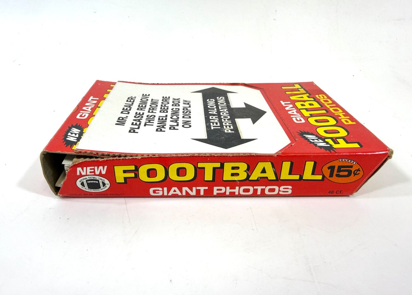 Original Vend box 1980 TOPPS GIANT FOOTBALL PHOTOS complete set of 30 Cards5