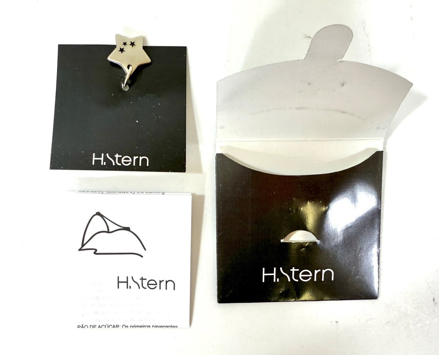 New in Package H. STERN Pewter Star Collectible Charm Pendant from Brazil2