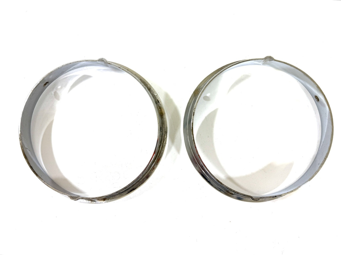 Jeep Wrangler TJ 1997-2006 OEM Chrome RH and LH Headlight Trim Rings Bezels5
