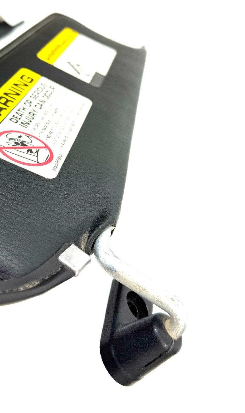 2003-06 Jeep TJ LJ Wrangler OEM LH RH Sun Visor Set Pair with Mounting Screws4