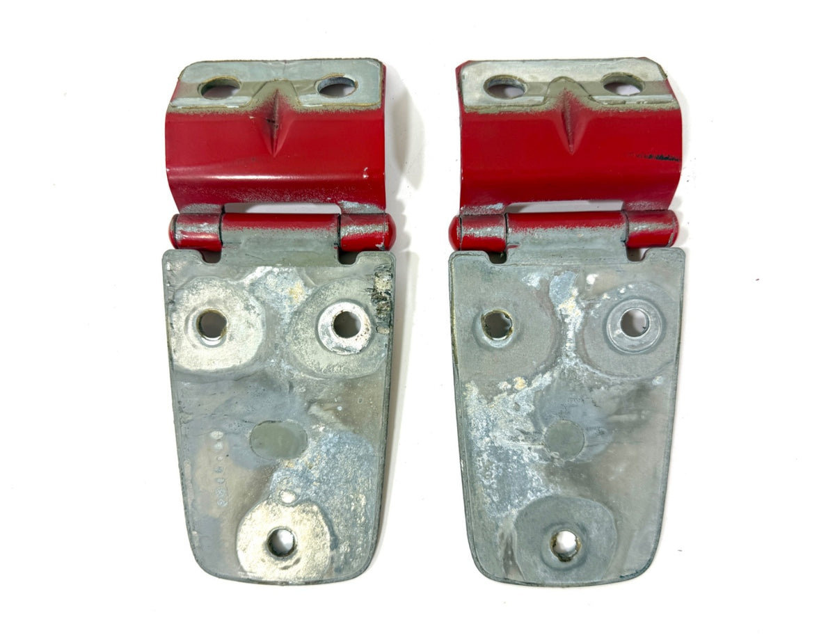 97-06 FLAME RED (PR4) Hood Hinge Factory OEM Pair Hinges Jeep TJ Wrangler1