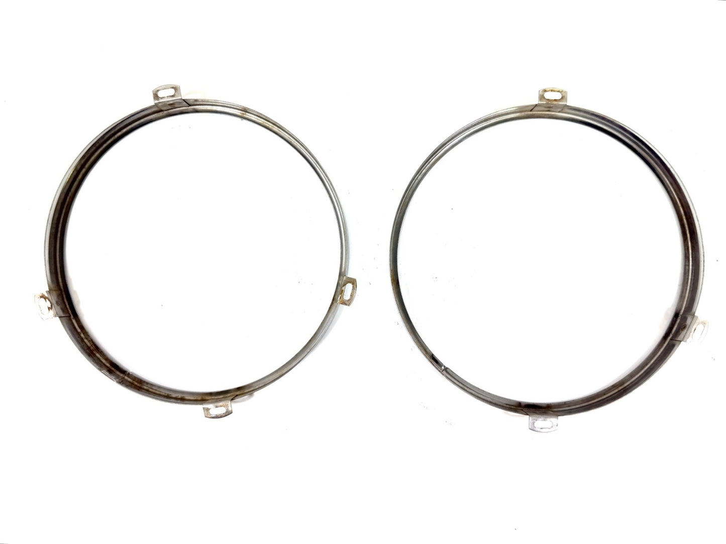 OEM Jeep Wrangler TJ Headlight Bulb Metal Retainer Ring PAIR Fits LH RH 97-061