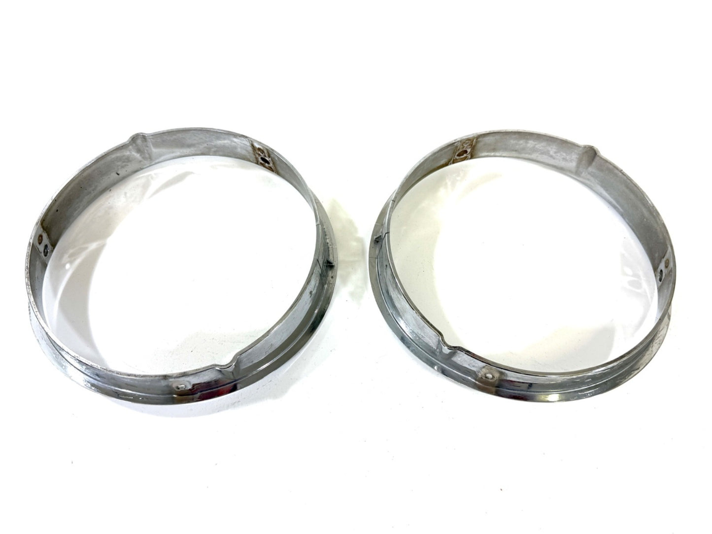 Jeep Wrangler TJ 1997-2006 OEM Chrome RH and LH Headlight Trim Rings Bezels4
