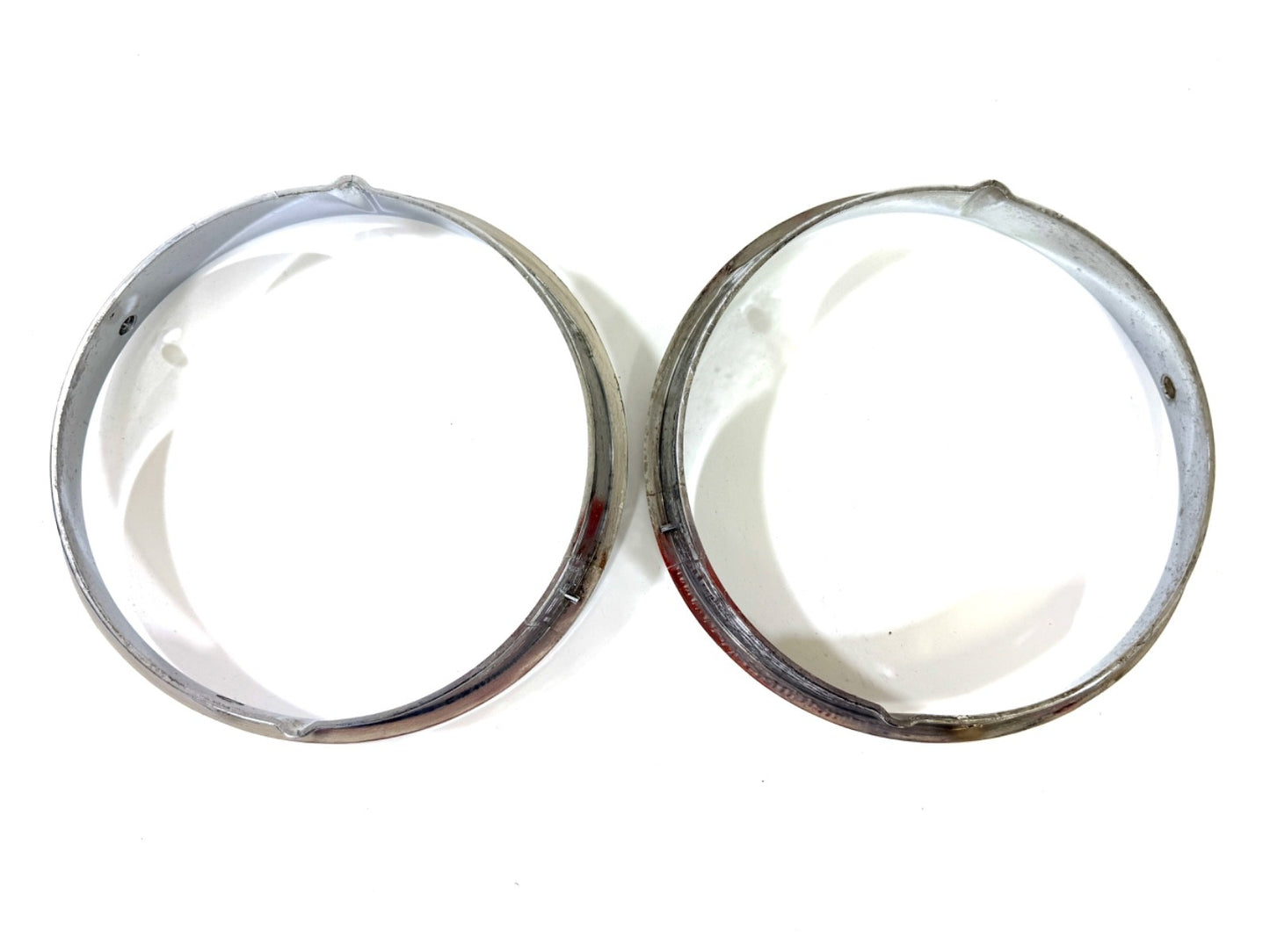 Jeep Wrangler TJ 1997-2006 OEM Chrome RH and LH Headlight Trim Rings Bezels5