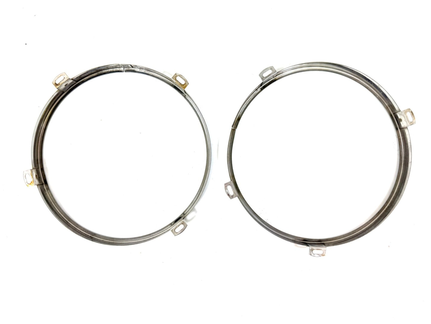 OEM Jeep Wrangler TJ Headlight Bulb Metal Retainer Ring PAIR Fits LH RH 97-061