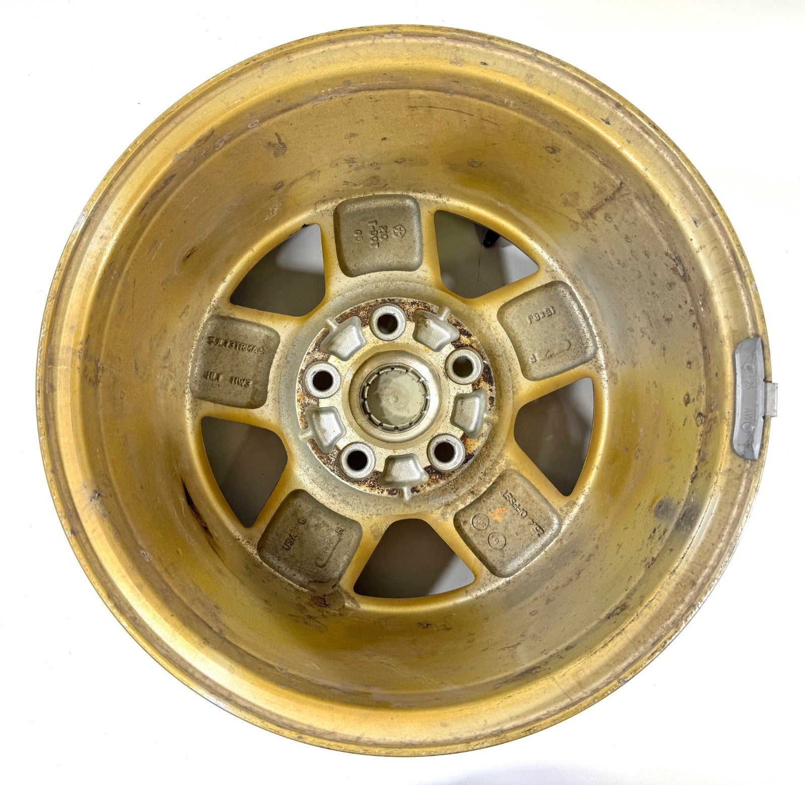 15" Jeep Wrangler Golden Eagle Wheel Rim Factory OEM 2003-2006 Machined Lip Gold8