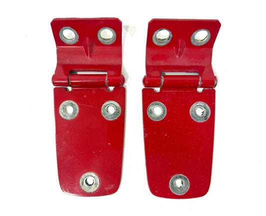 97-06 FLAME RED (PR4) Hood Hinge Factory OEM Pair Hinges Jeep TJ Wrangler0