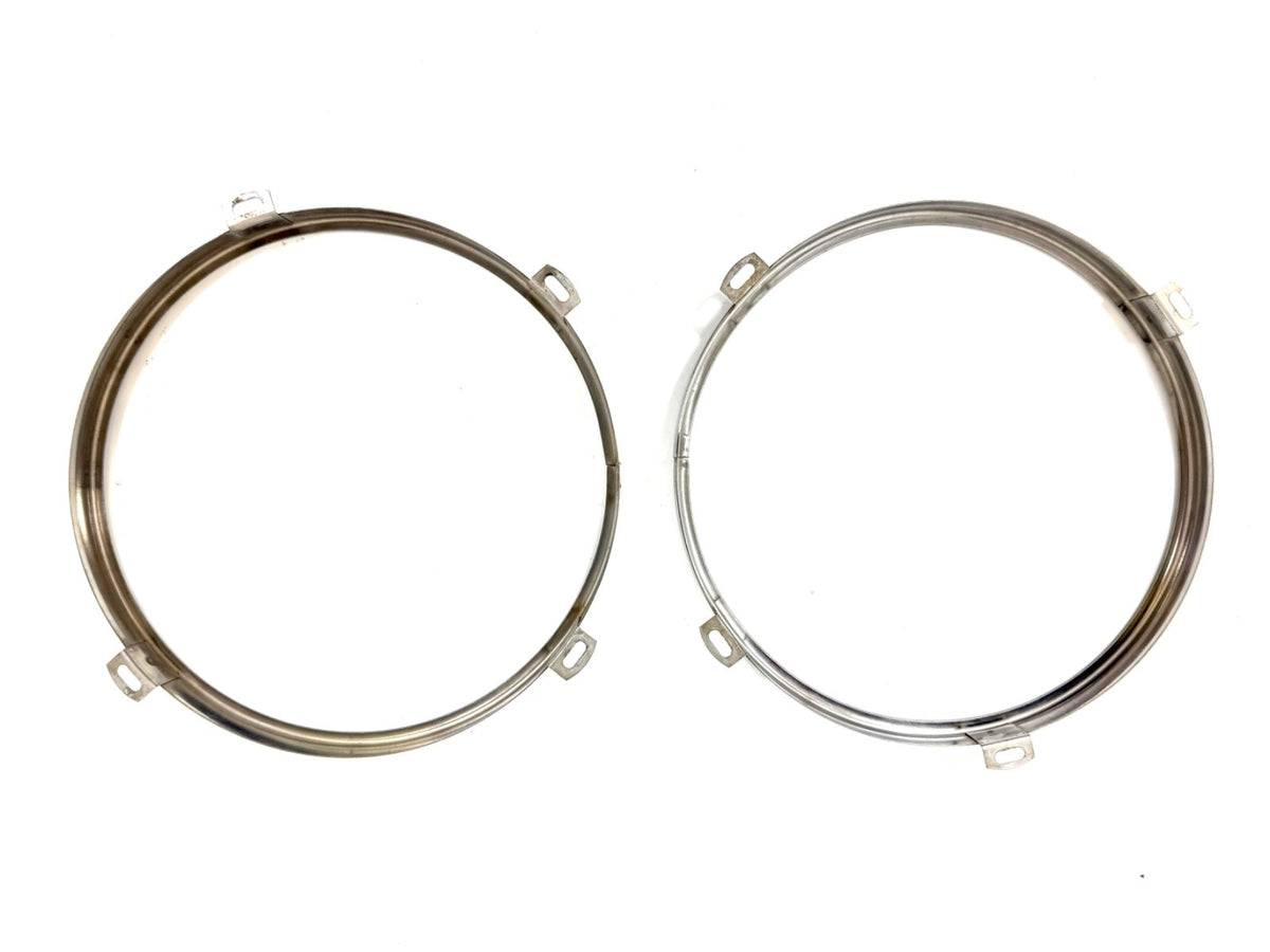 OEM Jeep Wrangler TJ Headlight Bulb Metal Retainer Ring PAIR Fits LH RH 97-061
