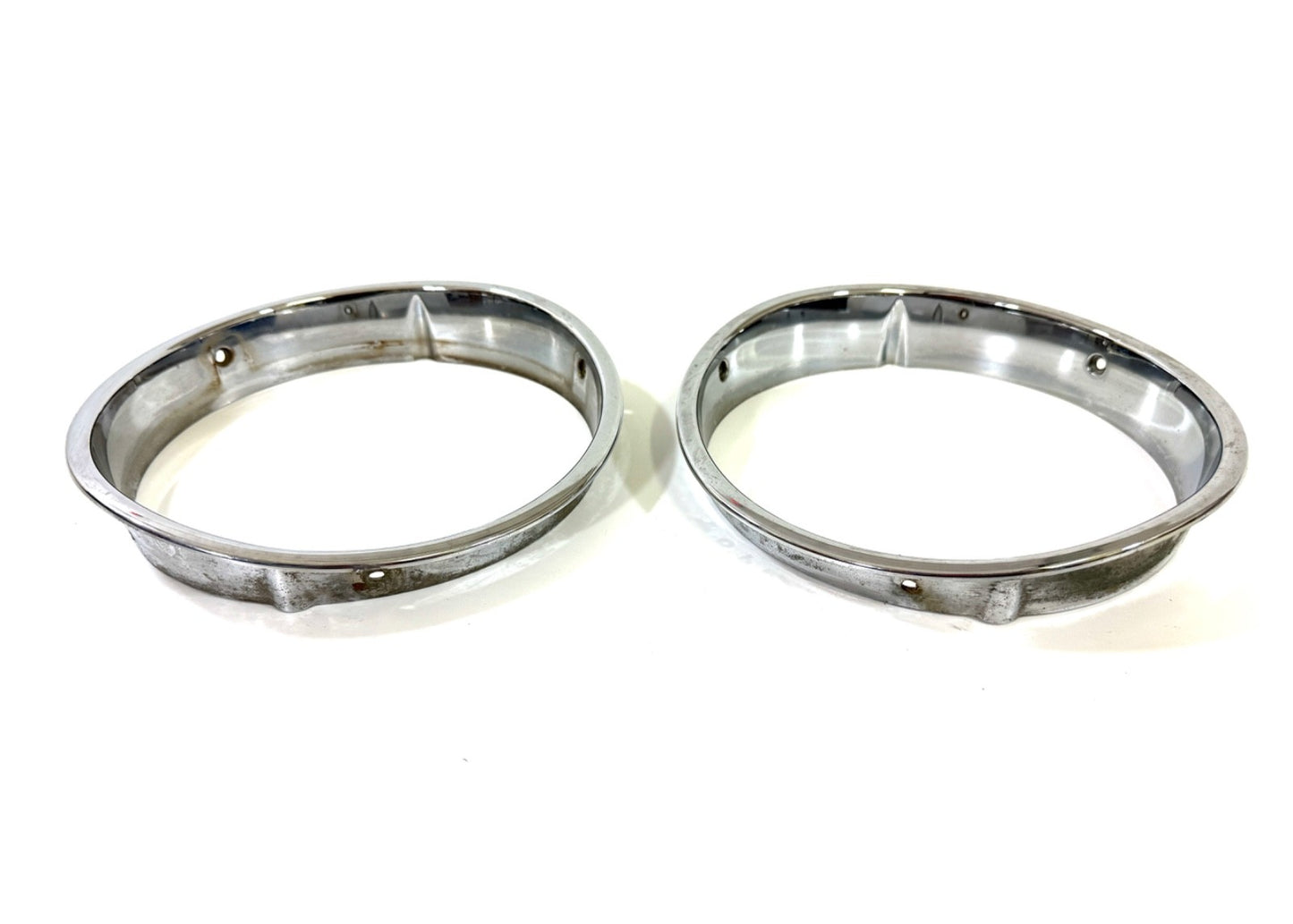 Jeep Wrangler TJ 1997-2006 OEM Chrome RH and LH Headlight Trim Rings Bezels1