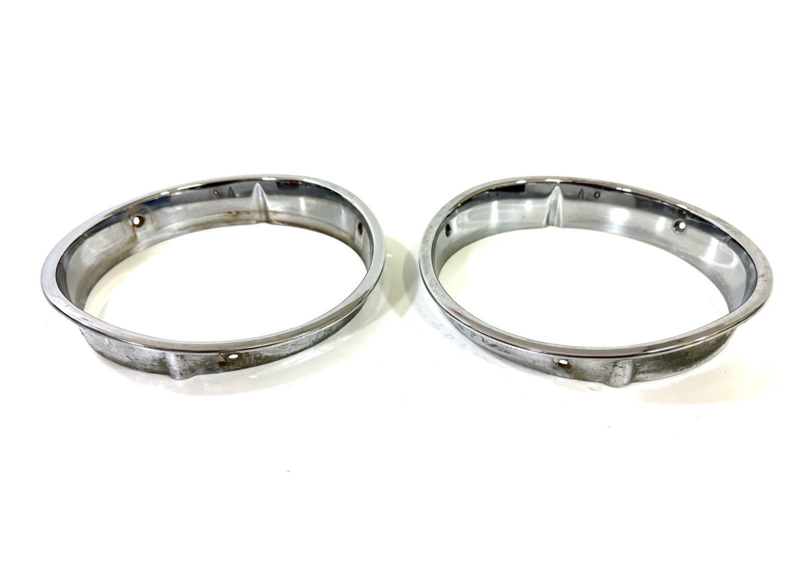 Jeep Wrangler TJ 1997-2006 OEM Chrome RH and LH Headlight Trim Rings Bezels1