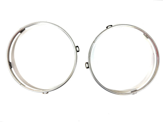 OEM Jeep Wrangler TJ Headlight Bulb Metal Retainer Ring PAIR Fits LH RH 97-060