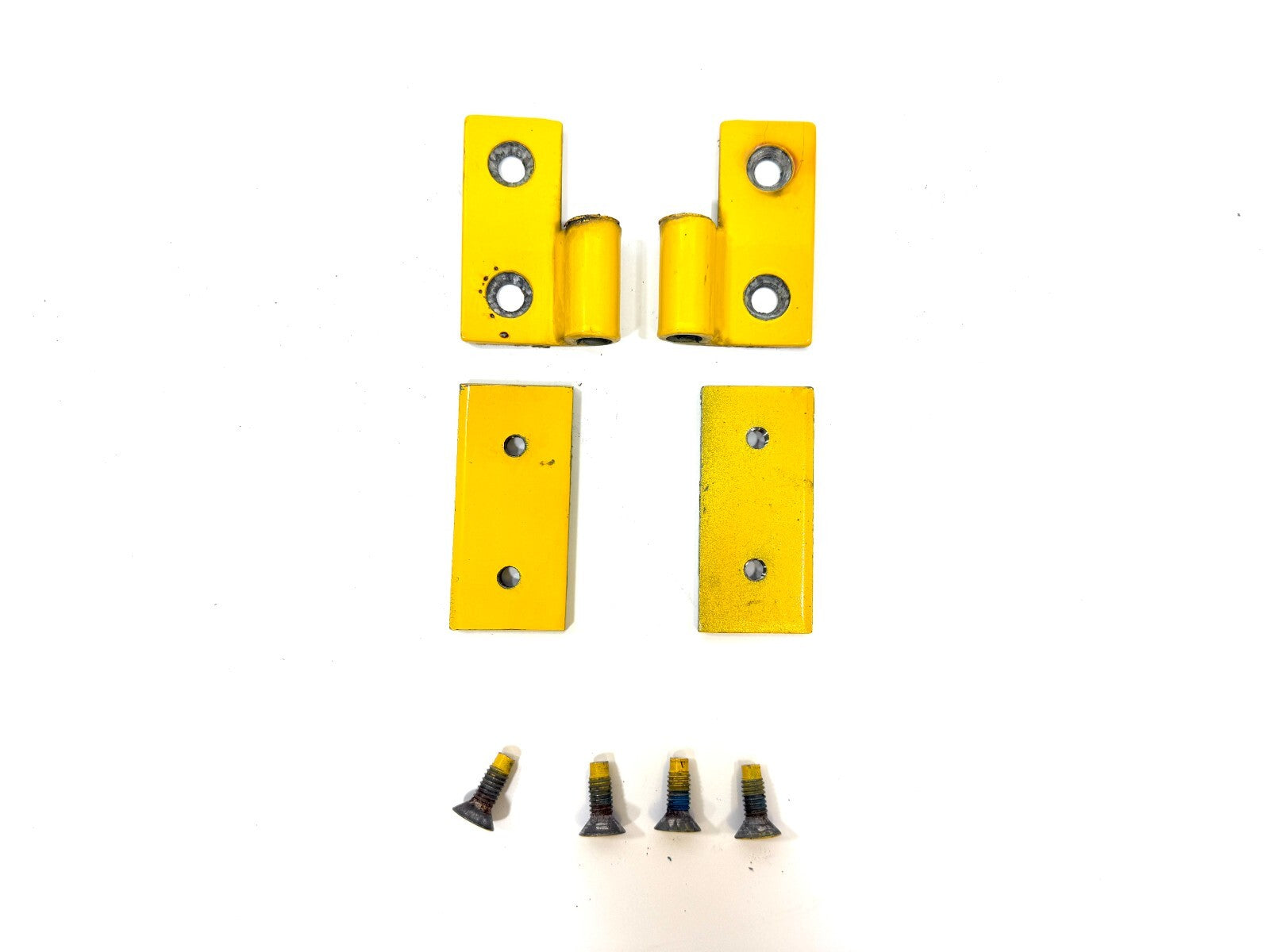 Jeep TJ Wrangler OEM Lower Door Hinges SOLAR YELLOW (PYH) 97- 06 with Screws1