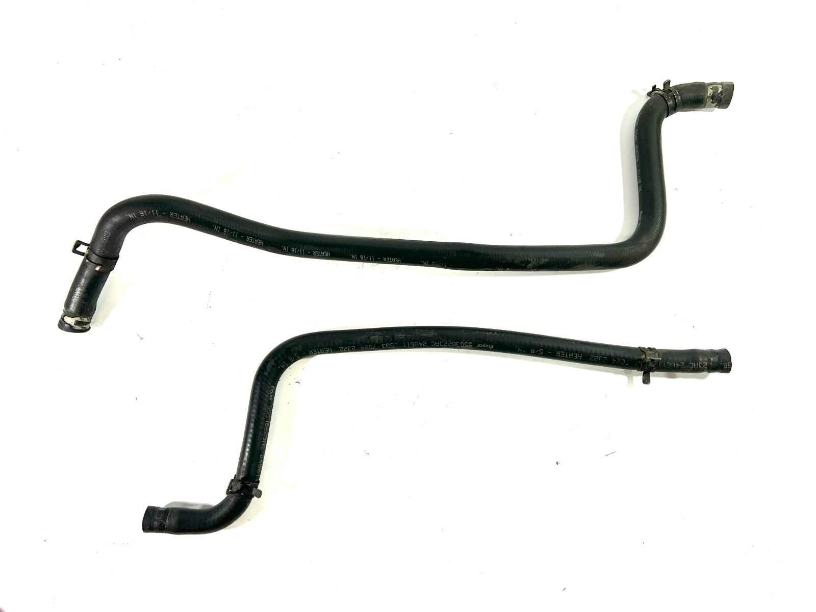 2002-2006 Jeep Wrangler TJ 4.0L Heater Supply and Return Hose SET Black0
