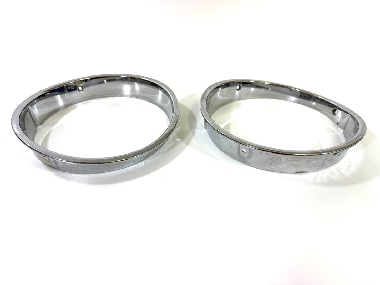 Jeep Wrangler TJ 1997-2006 OEM Chrome RH and LH Headlight Trim Rings Bezels4