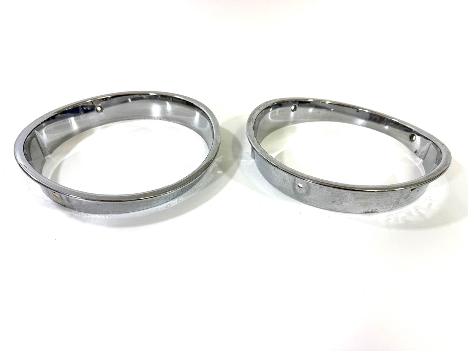 Jeep Wrangler TJ 1997-2006 OEM Chrome RH and LH Headlight Trim Rings Bezels4