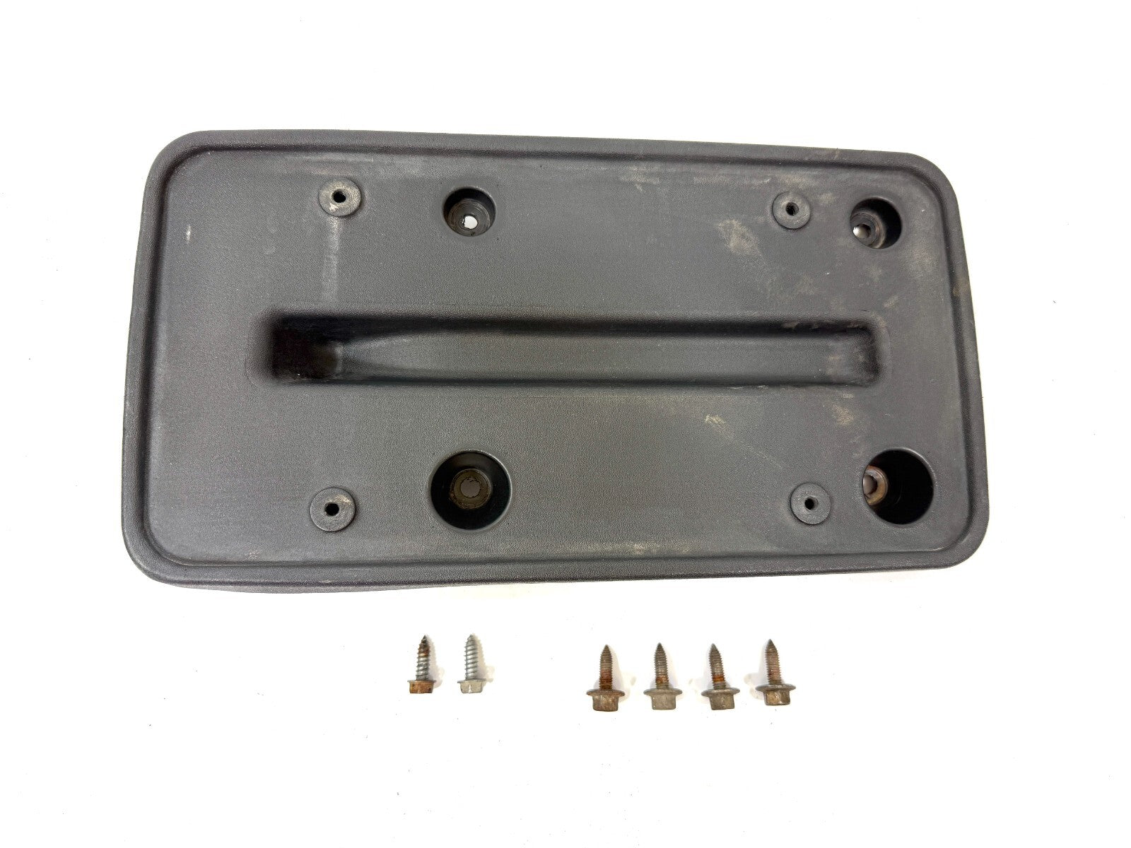 Jeep Wrangler TJ 1997-06 OEM Rear License Plate Bracket Holder Mount w/Hardware0