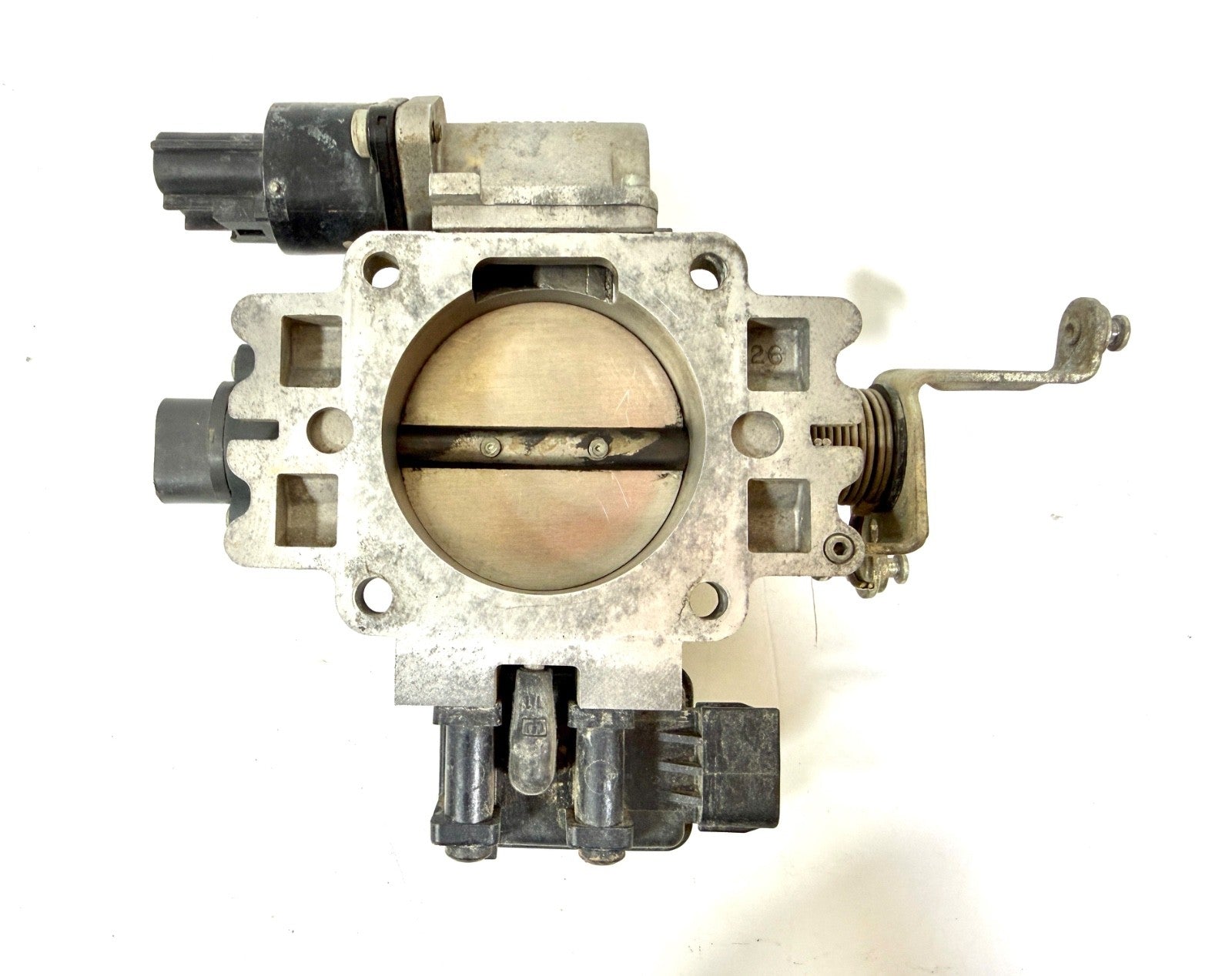 Jeep Wrangler TJ 97-01 4.0 Throttle Body Original OEM with Aftermarket Spacer5