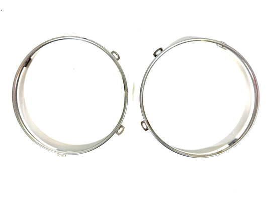 OEM Jeep Wrangler TJ Headlight Bulb Metal Retainer Ring PAIR Fits LH RH 97-060