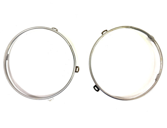OEM Jeep Wrangler TJ Headlight Bulb Metal Retainer Ring PAIR Fits LH RH 97-060