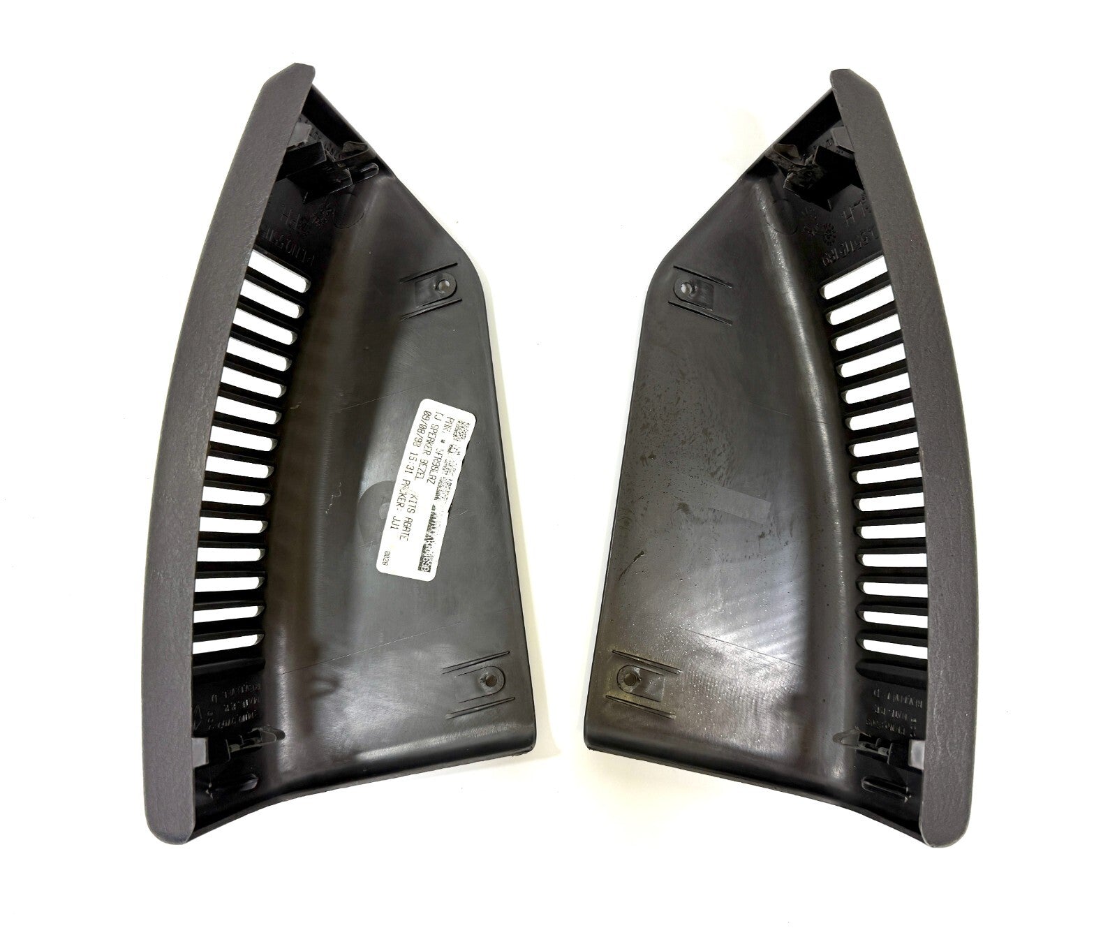 Jeep TJ Wrangler OEM Dash Speaker Grill Trim Panel Pair Black-Slate 1997-20061