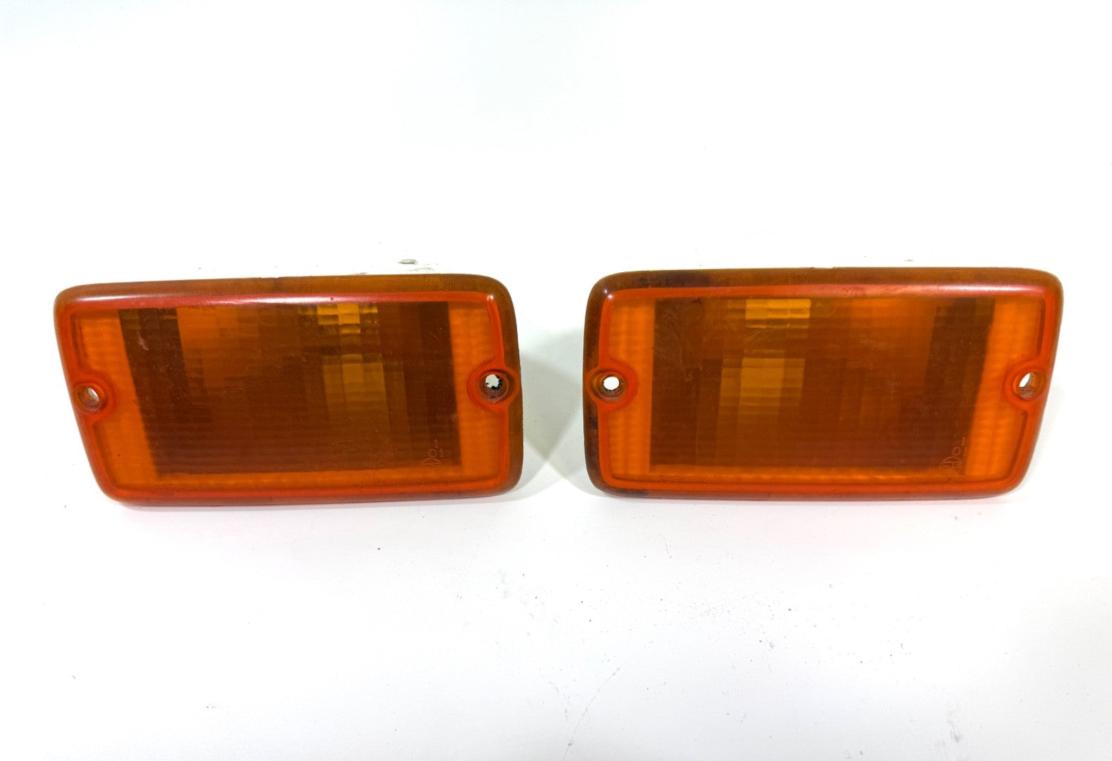 Jeep Wrangler TJ 97-06 OEM Front Driver Passenger RH LH Turn Signal Lens Pair0