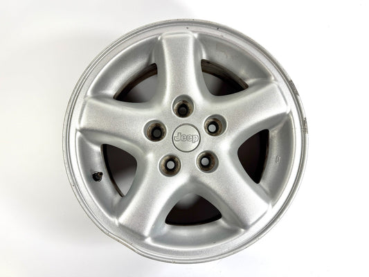 Jeep Wrangler TJ Cherokee XJ ZJ OEM 5 Spoke Flat Aluminum Wheel Rim 15x7 5x4.50