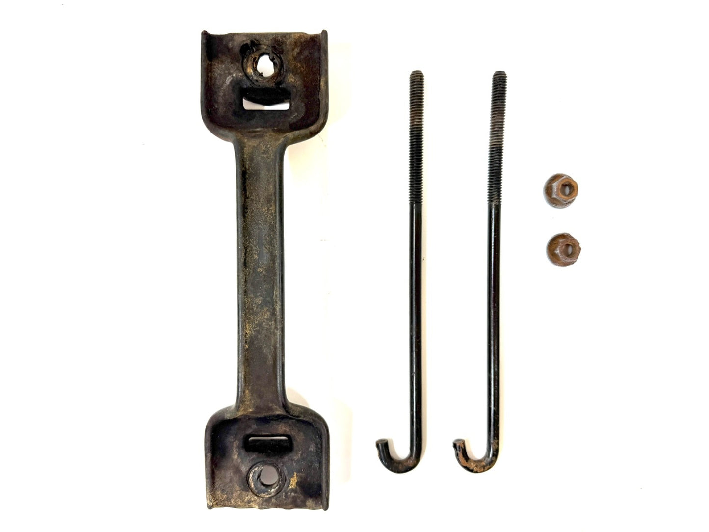 Jeep Wrangler TJ 1997-2006 OEM Battery Tray Hold Down Bar Clamp Bolts Bracket0