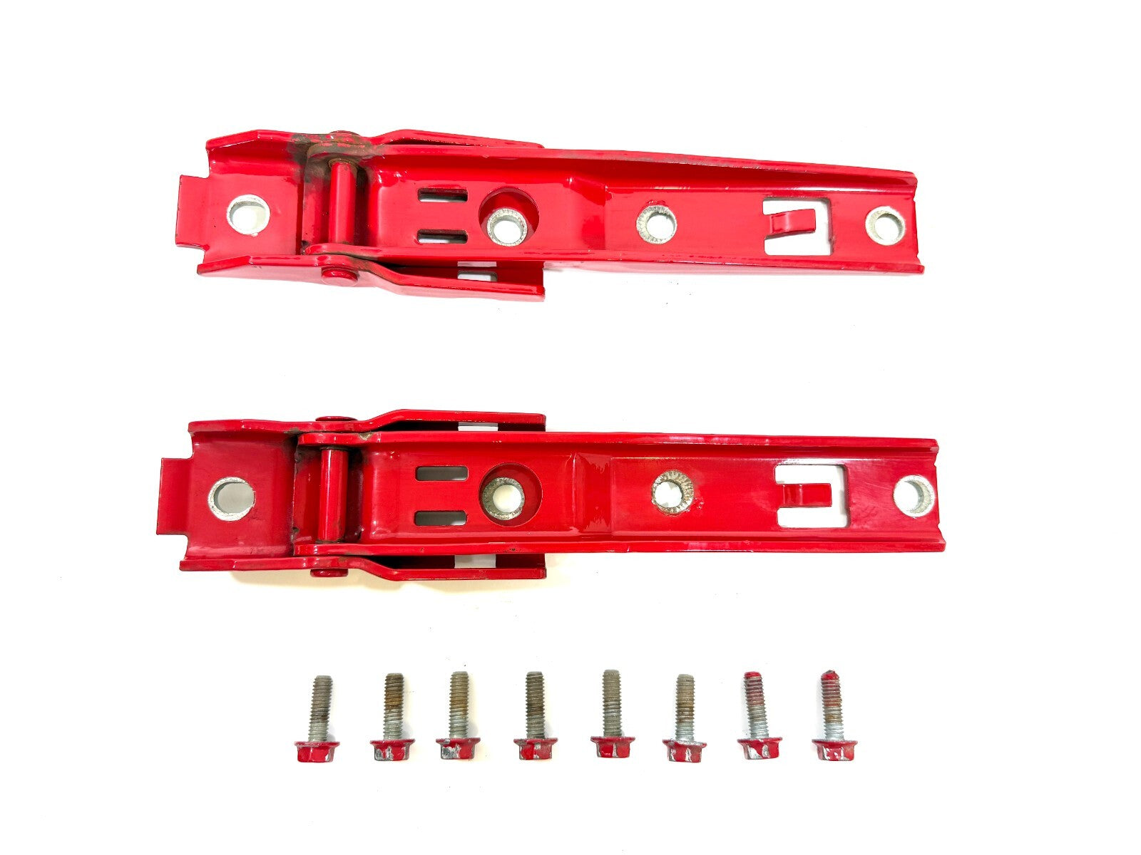 Jeep TJ Wrangler OEM Tailgate Hinge Set PR4 FLAME RED 2004 2005 20060