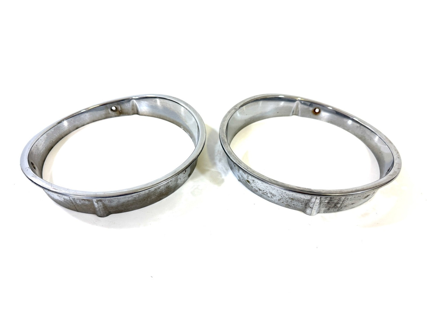 Jeep Wrangler TJ 1997-2006 OEM Chrome RH and LH Headlight Trim Rings Bezels3