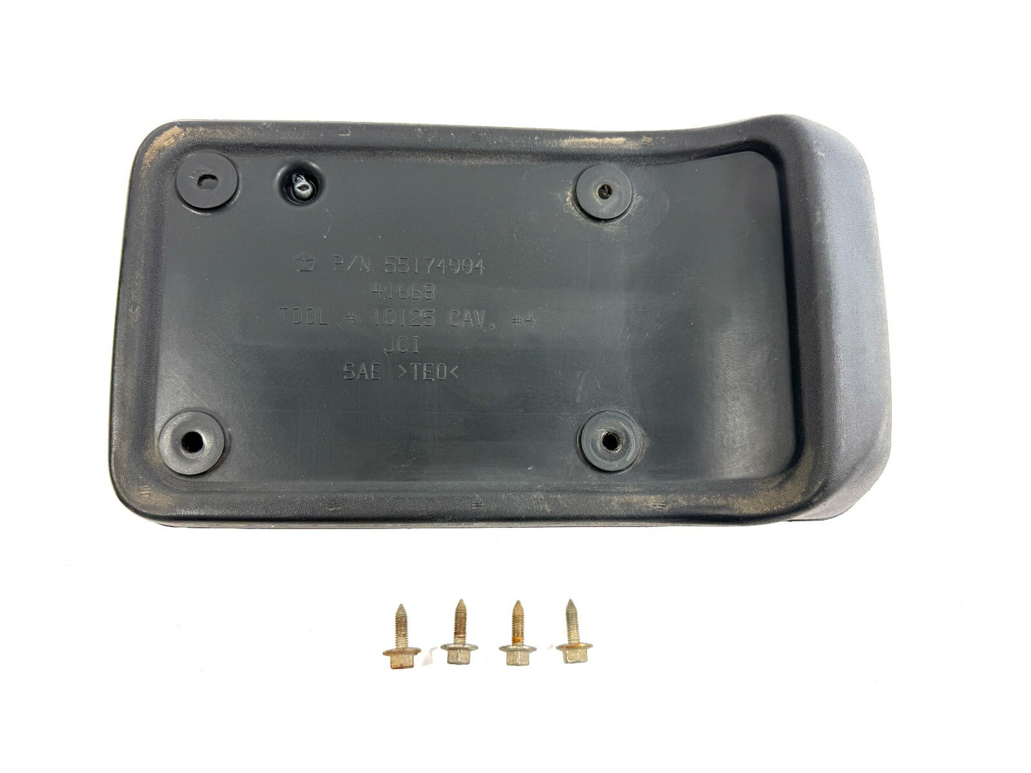 Jeep Wrangler TJ 1997-06 OEM Rear License Plate Bracket Holder Mount w/Hardware1
