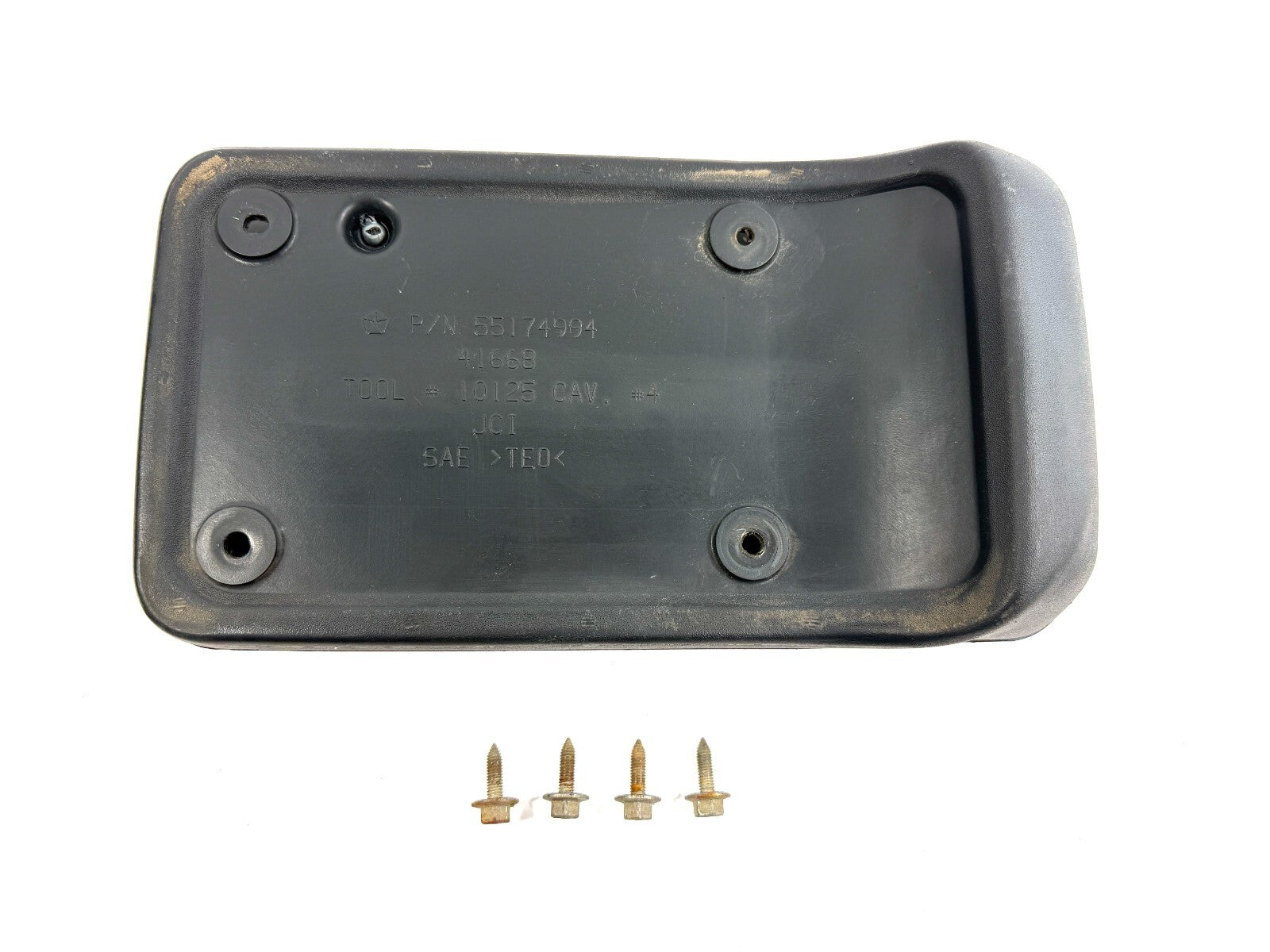 Jeep Wrangler TJ 1997-06 OEM Rear License Plate Bracket Holder Mount w/Hardware1