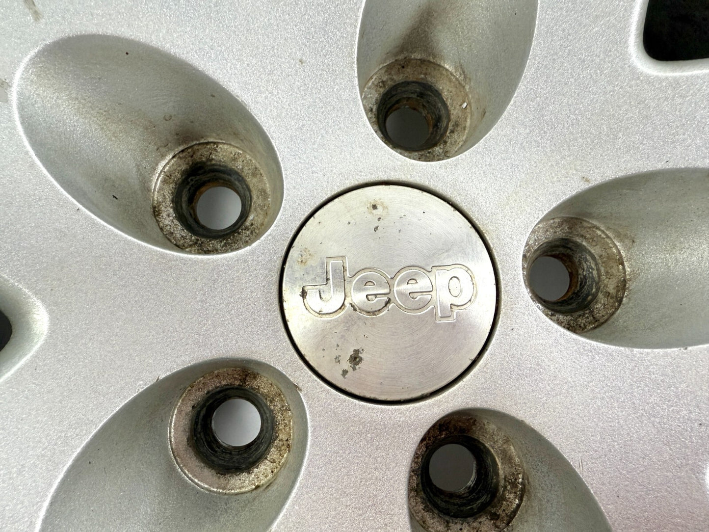 2003-2006 Jeep Wrangler Rubicon TJ 16X8 Aluminum 5 Spoke Wheel Rim Silver1