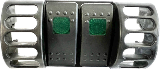 Daystar KJ71036BK Air Vent Switch Panel with two switches installed0