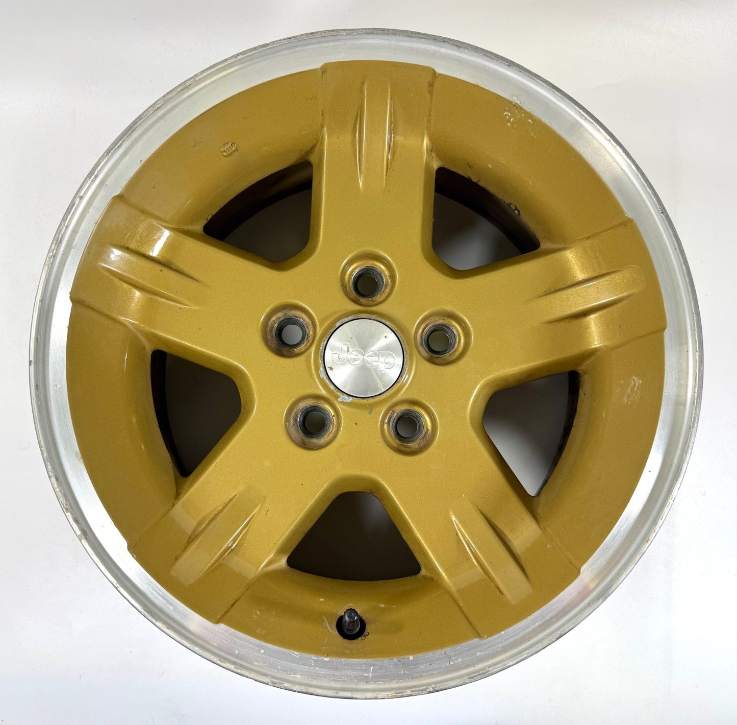 15" Jeep Wrangler Golden Eagle Wheel Rim Factory OEM 2003-2006 Machined Lip Gold0