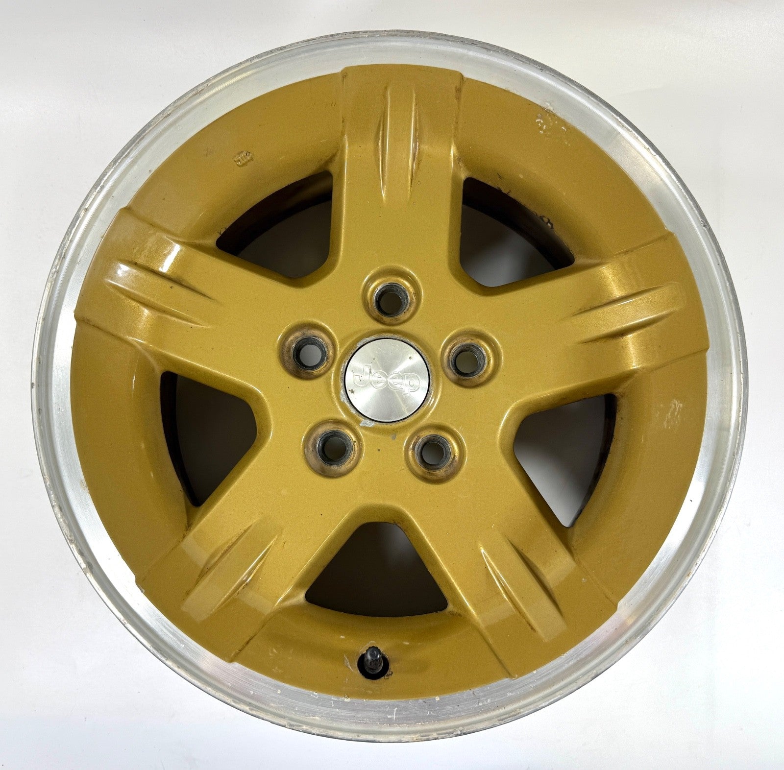 15" Jeep Wrangler Golden Eagle Wheel Rim Factory OEM 2003-2006 Machined Lip Gold0