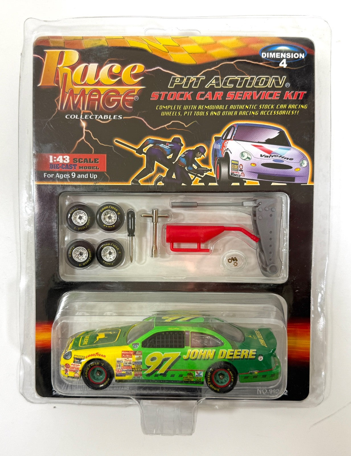 Race Image Pit Action Stock Car Service Kit # 97 John Deere  1:43 NIB NEW0