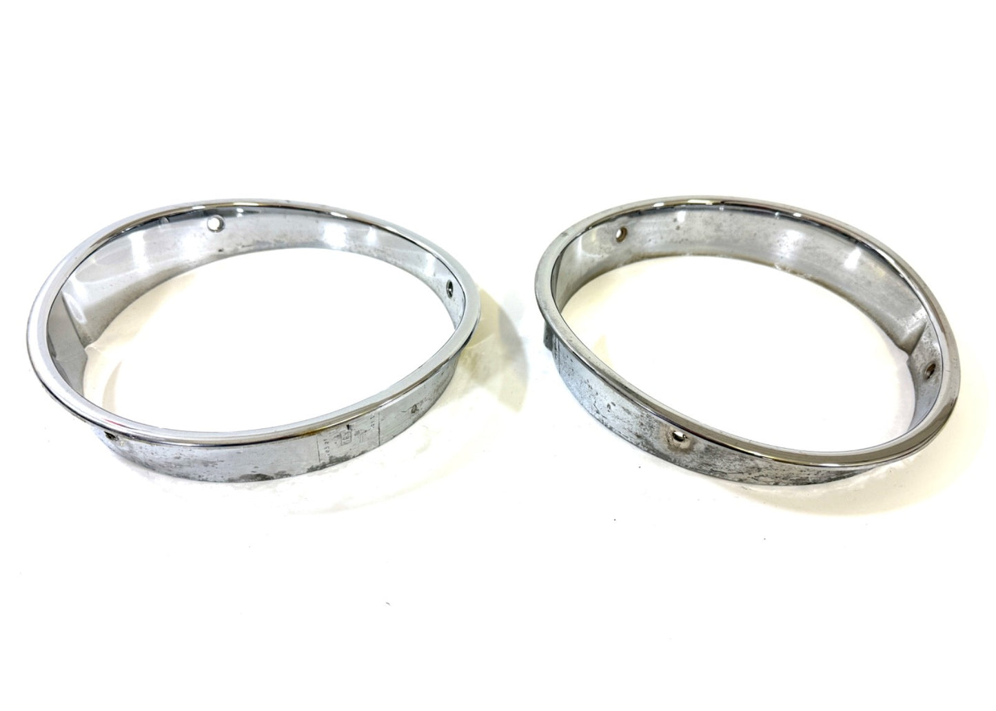 Jeep Wrangler TJ 1997-2006 OEM Chrome RH and LH Headlight Trim Rings Bezels4