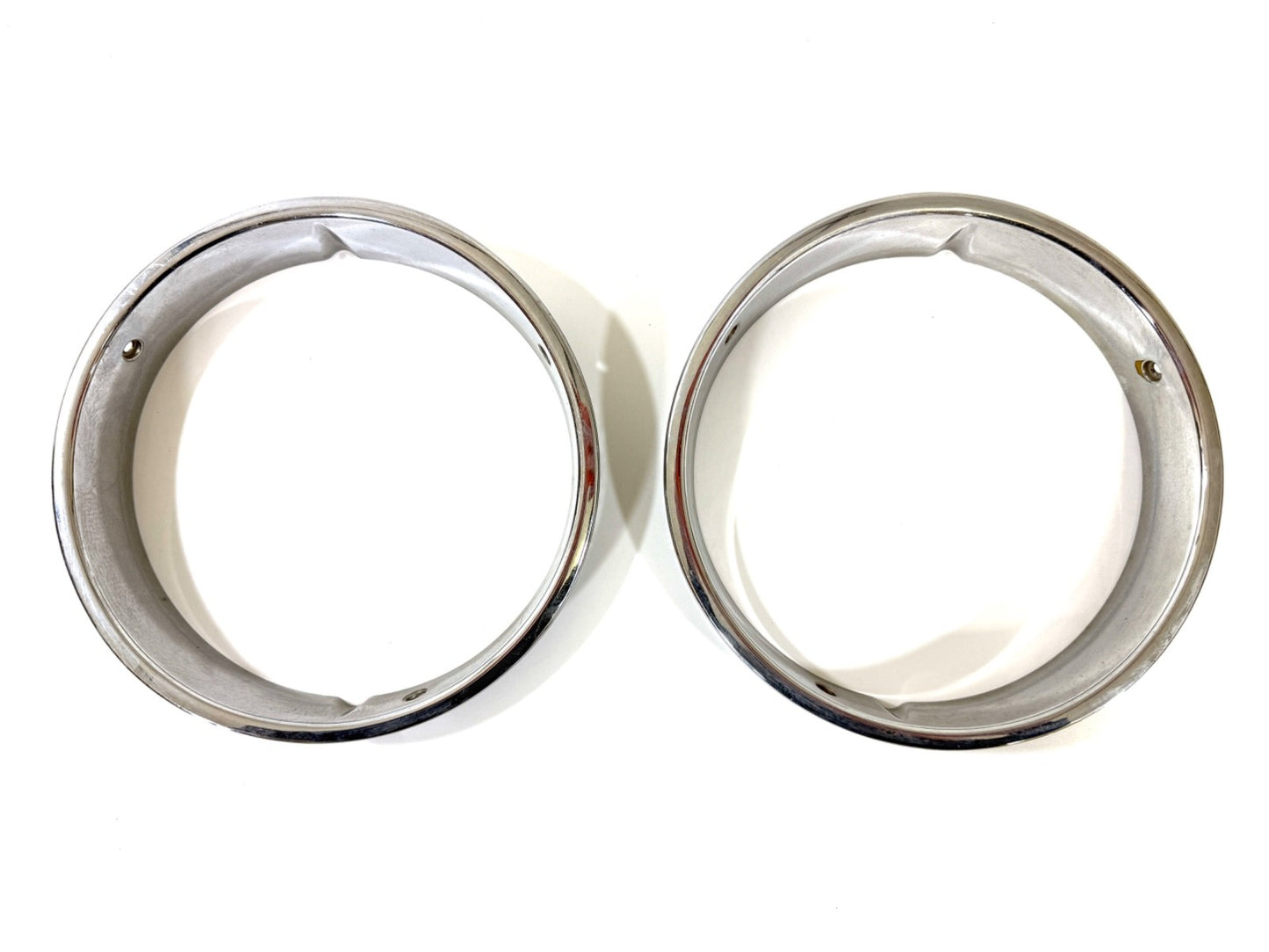 Jeep Wrangler TJ 1997-2006 OEM Chrome RH and LH Headlight Trim Rings Bezels0