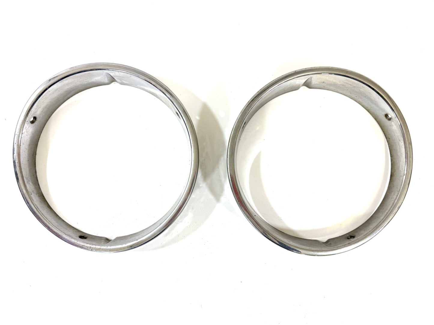 Jeep Wrangler TJ 1997-2006 OEM Chrome RH and LH Headlight Trim Rings Bezels0
