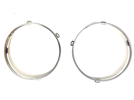 OEM Jeep Wrangler TJ Headlight Bulb Metal Retainer Ring PAIR Fits LH RH 97-060