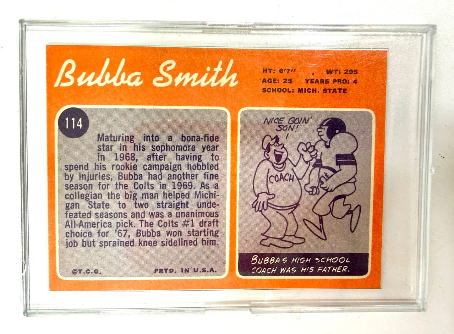 1970 Topps - Bubba Smith #114 (RC)1