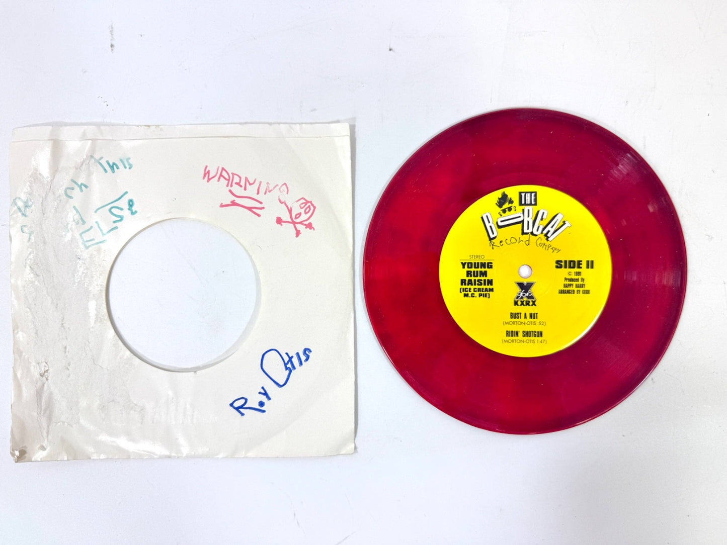 Red Vinyl Young Rum Raisin Part 2 Ridin Shotgun Bobcat EX2