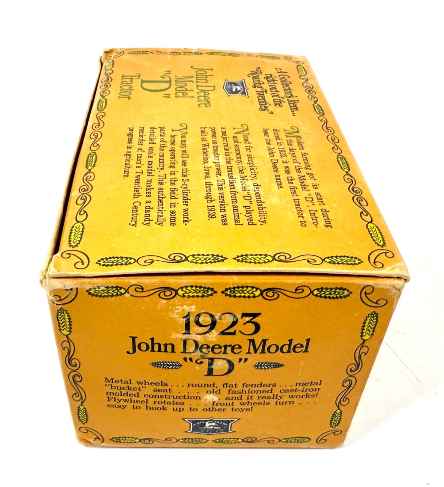 ERTL John Deere 1923 Model "D" Tractor #500 Toy 1/16 Die Cast Metal Farm U.S.A.2