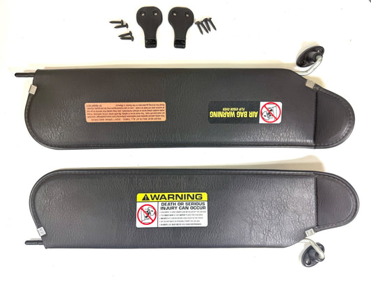 Sunvisors Driver & Passenger Agate with Hardware 97-02 Jeep TJ Wrangler PAIR0