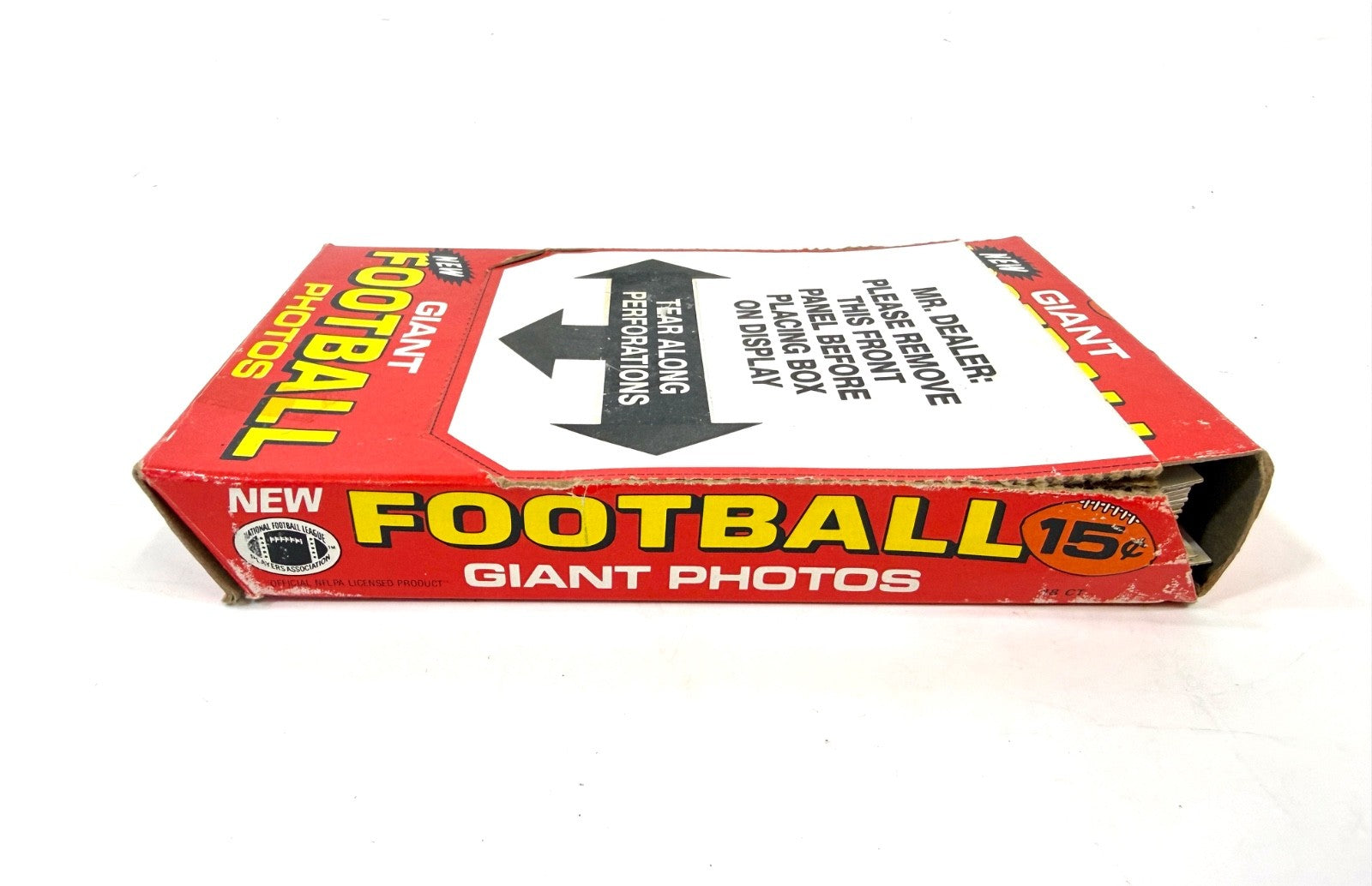 Original Vend box 1980 TOPPS GIANT FOOTBALL PHOTOS complete set of 30 Cards3