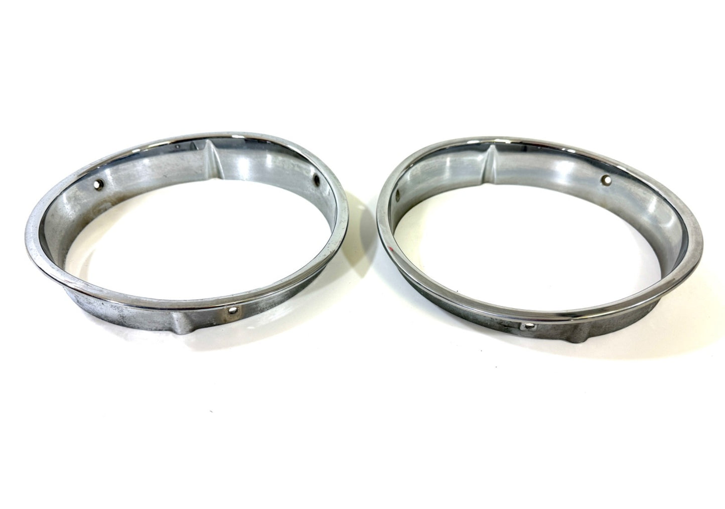 Jeep Wrangler TJ 1997-2006 OEM Chrome RH and LH Headlight Trim Rings Bezels1