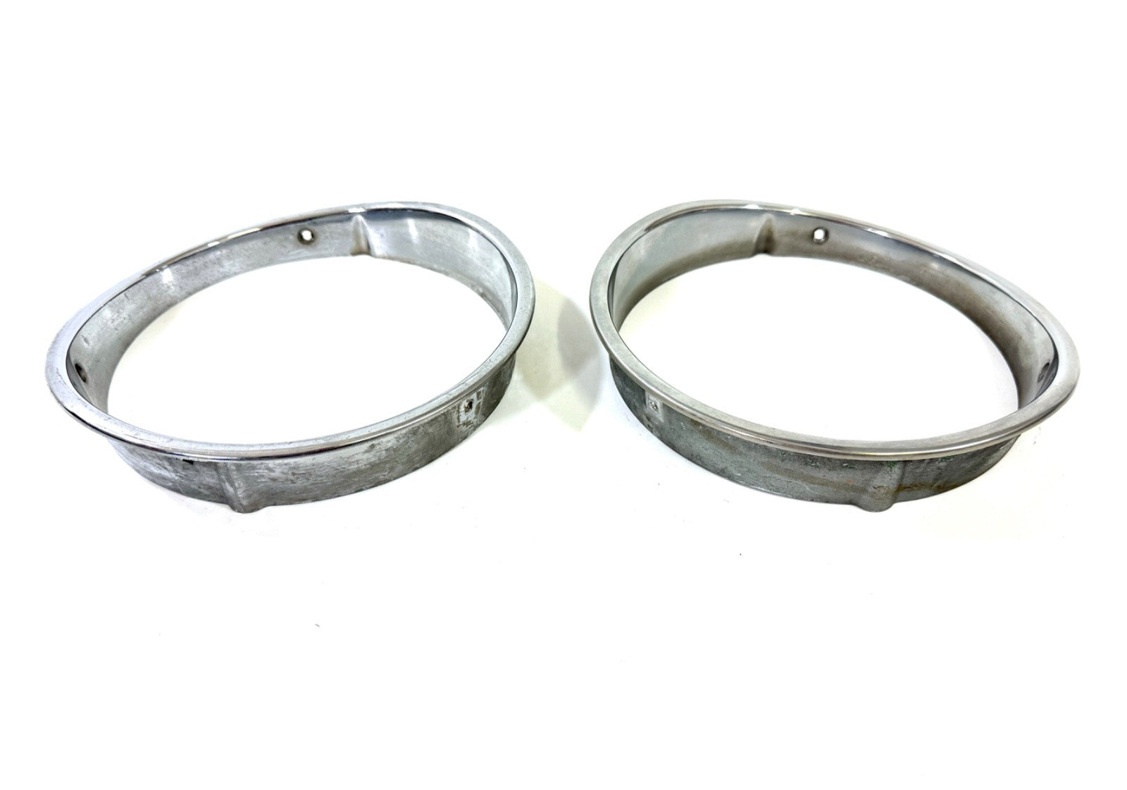 Jeep Wrangler TJ 1997-2006 OEM Chrome RH and LH Headlight Trim Rings Bezels3