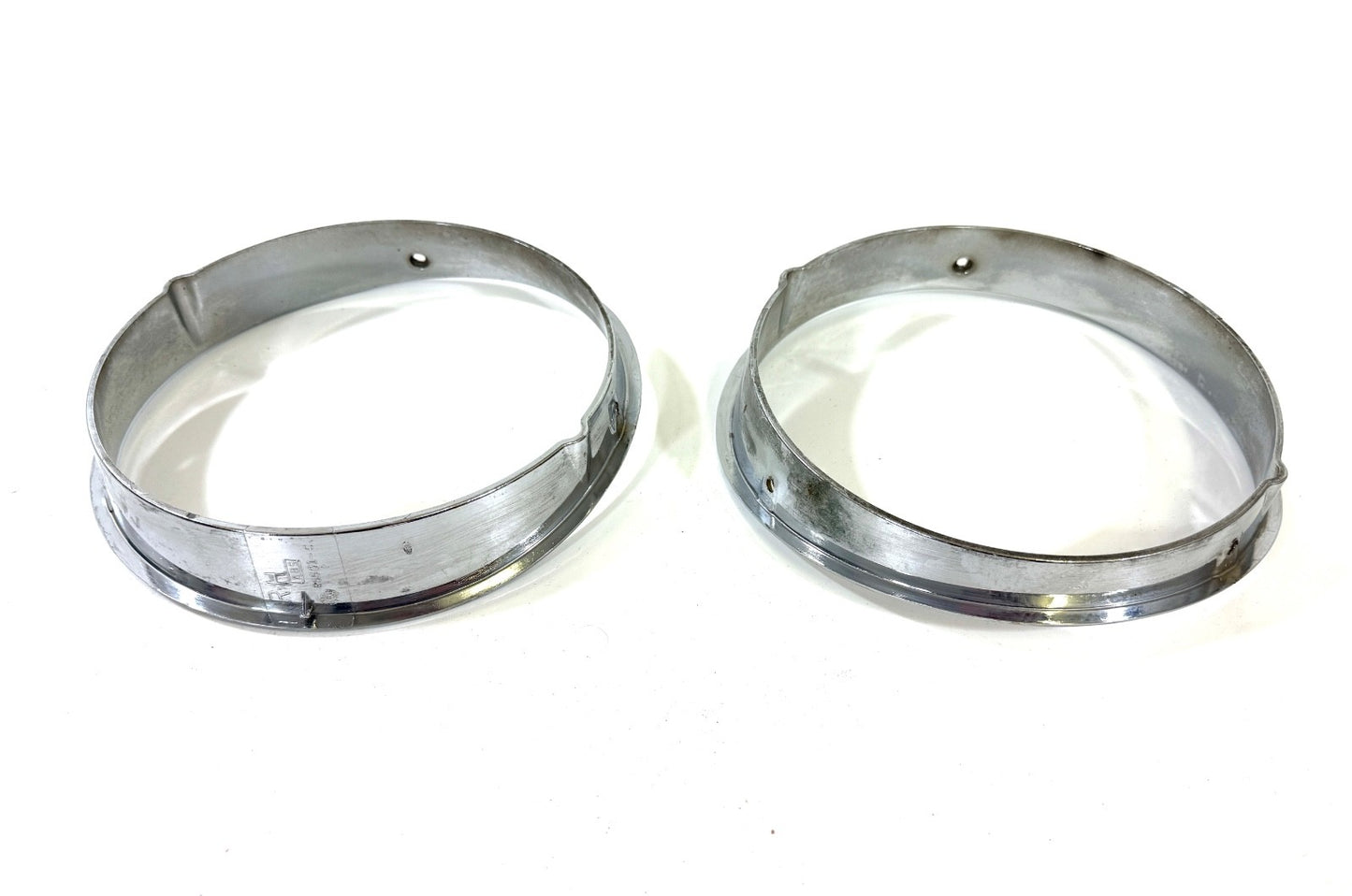 Jeep Wrangler TJ 1997-2006 OEM Chrome RH and LH Headlight Trim Rings Bezels7